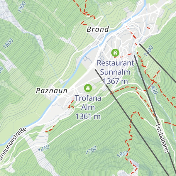 Map of Trofana Alm