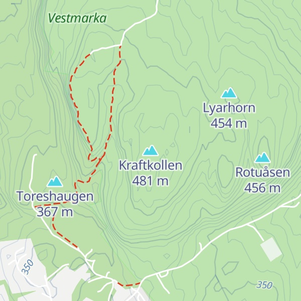 Map of Kraftkollen