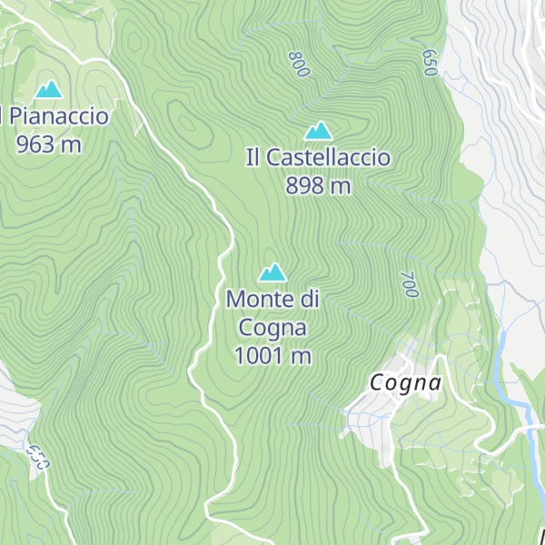 Map of Monte di Cogna
