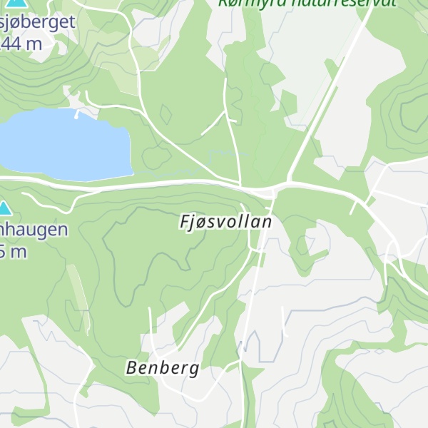 Map of Fjøsvollan
