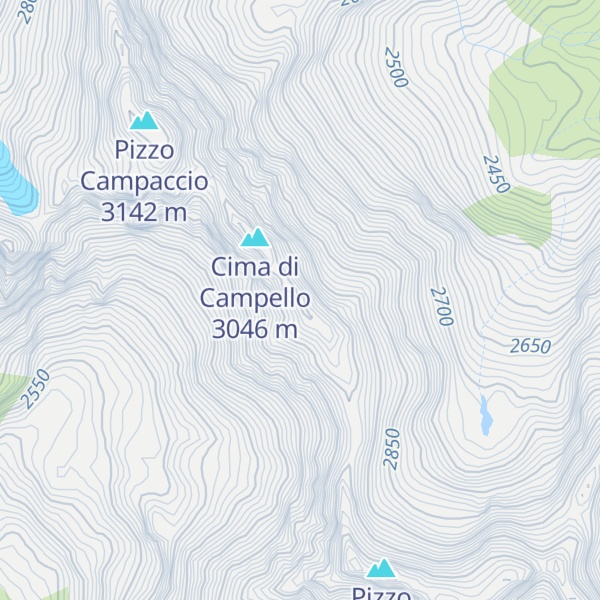 Map of Cima Riacci