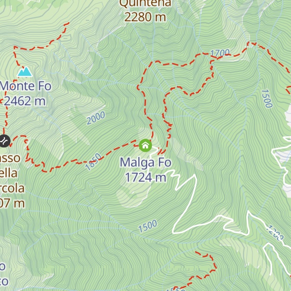 Map of Malga Fo