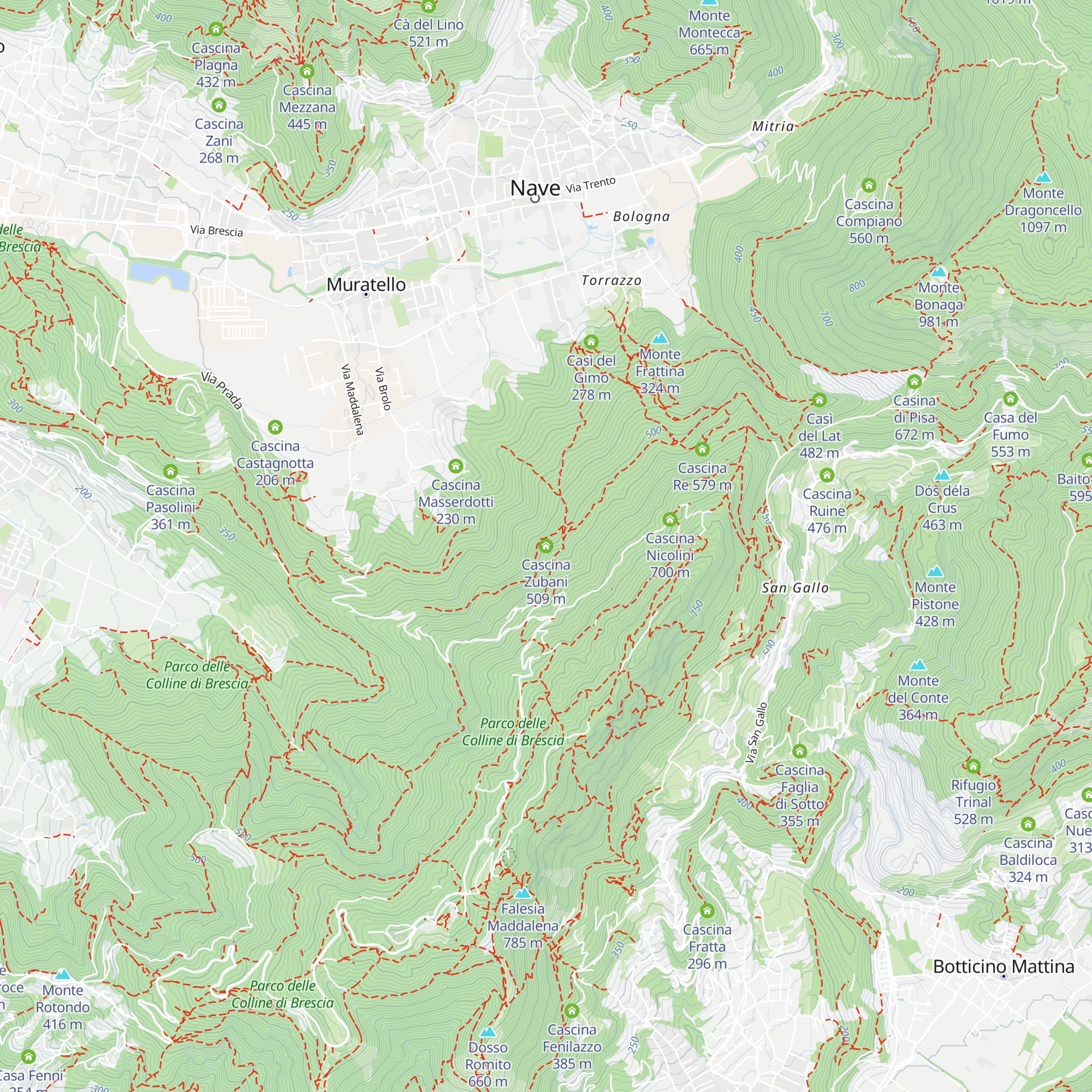 Cascina Zubani map