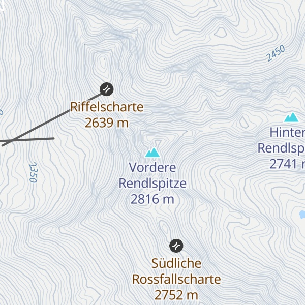 Map of Vordere Rendlspitze