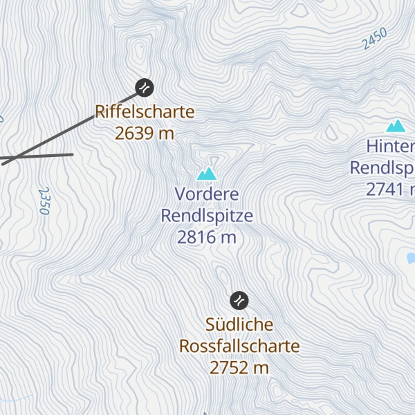 Map of Mitterkarspitze