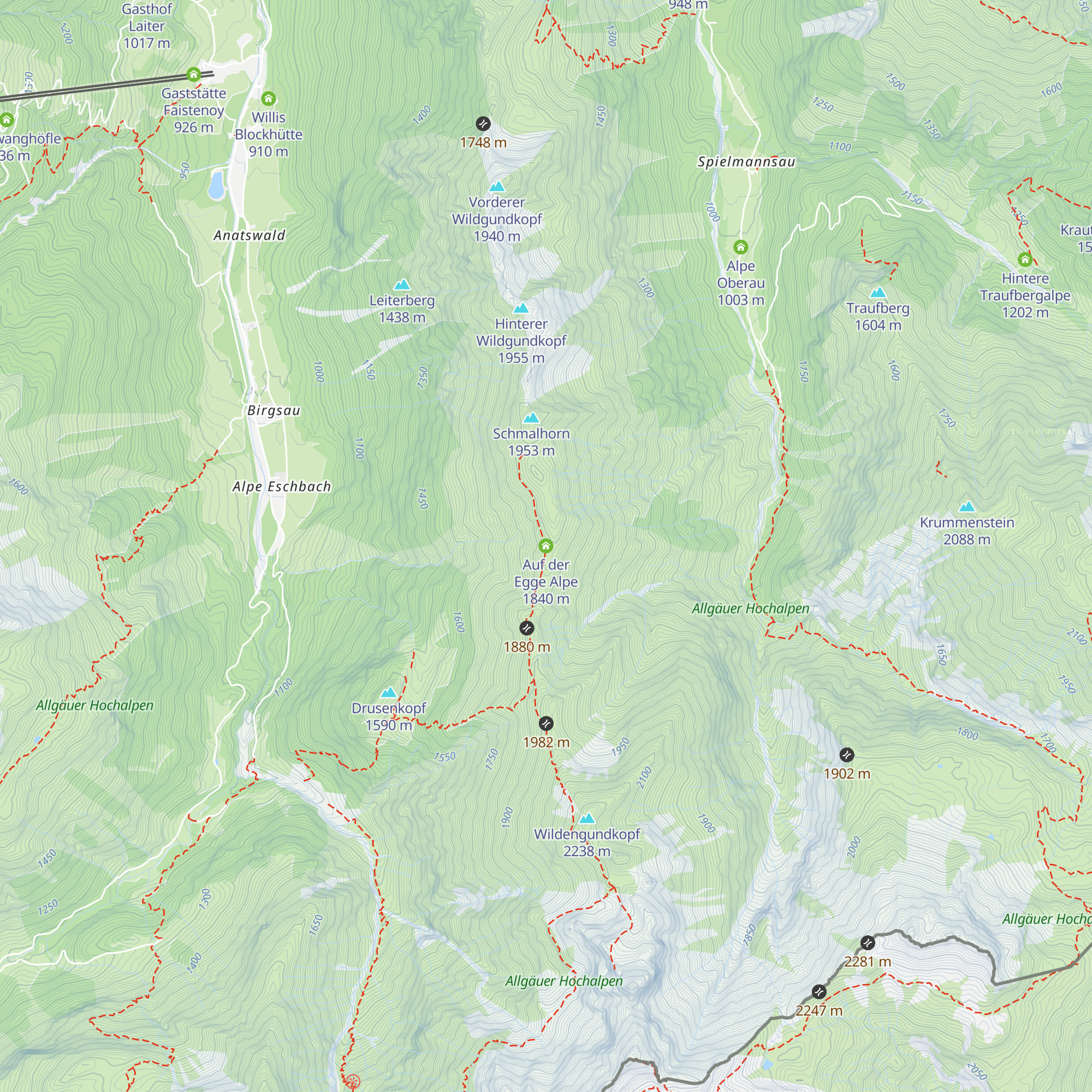 Auf der Egge Alpe map