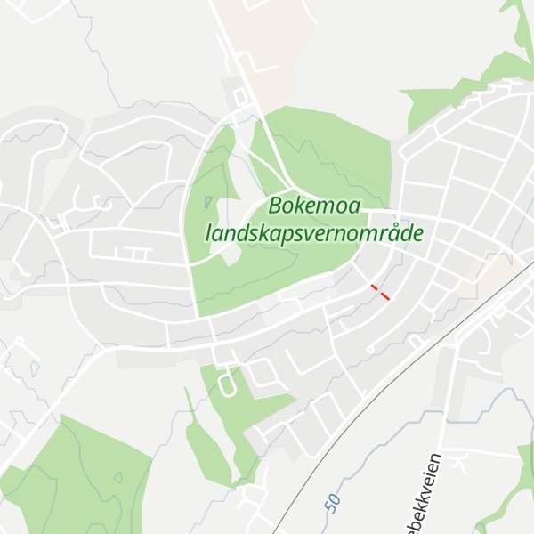 Map of Bærefjell