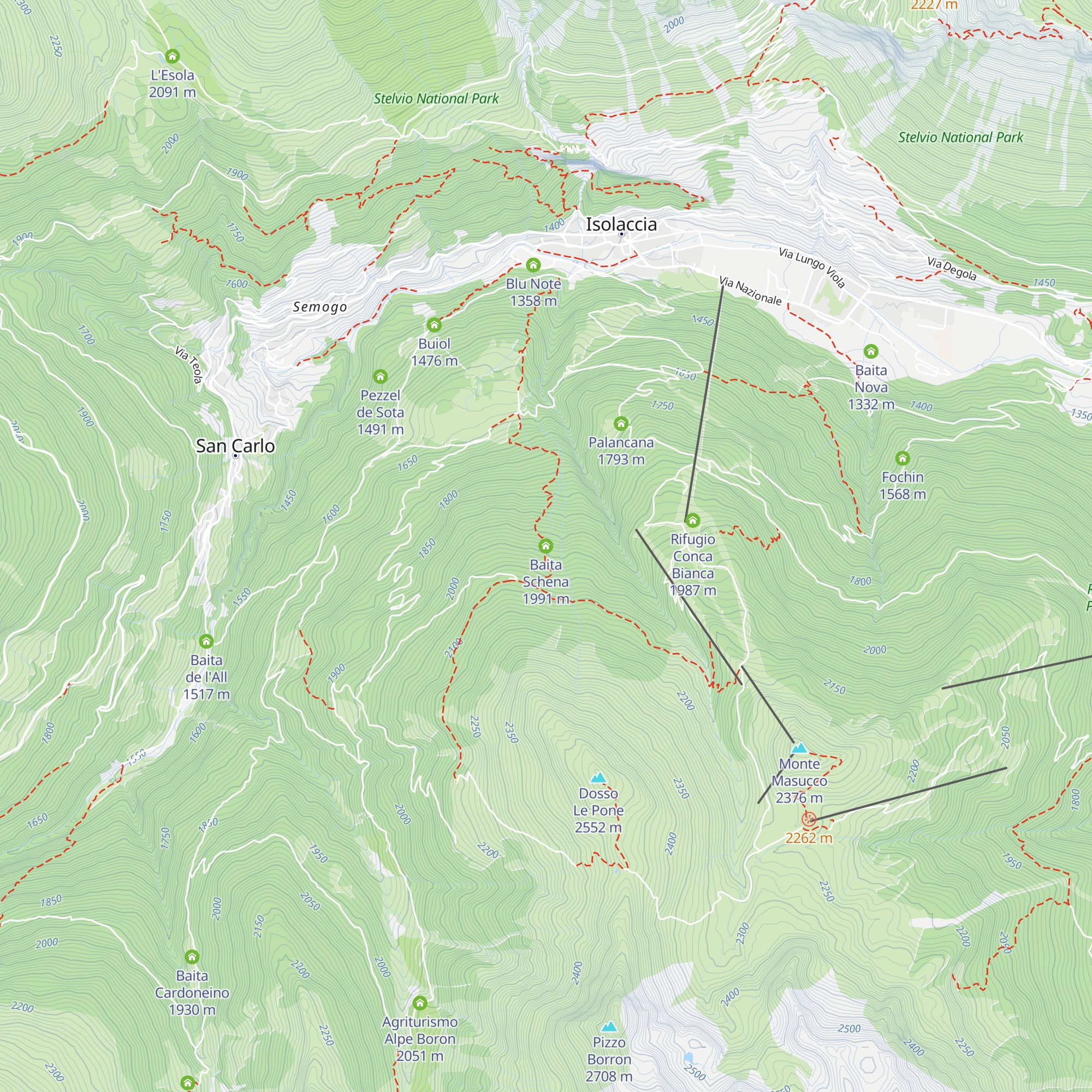 Baita Schena map