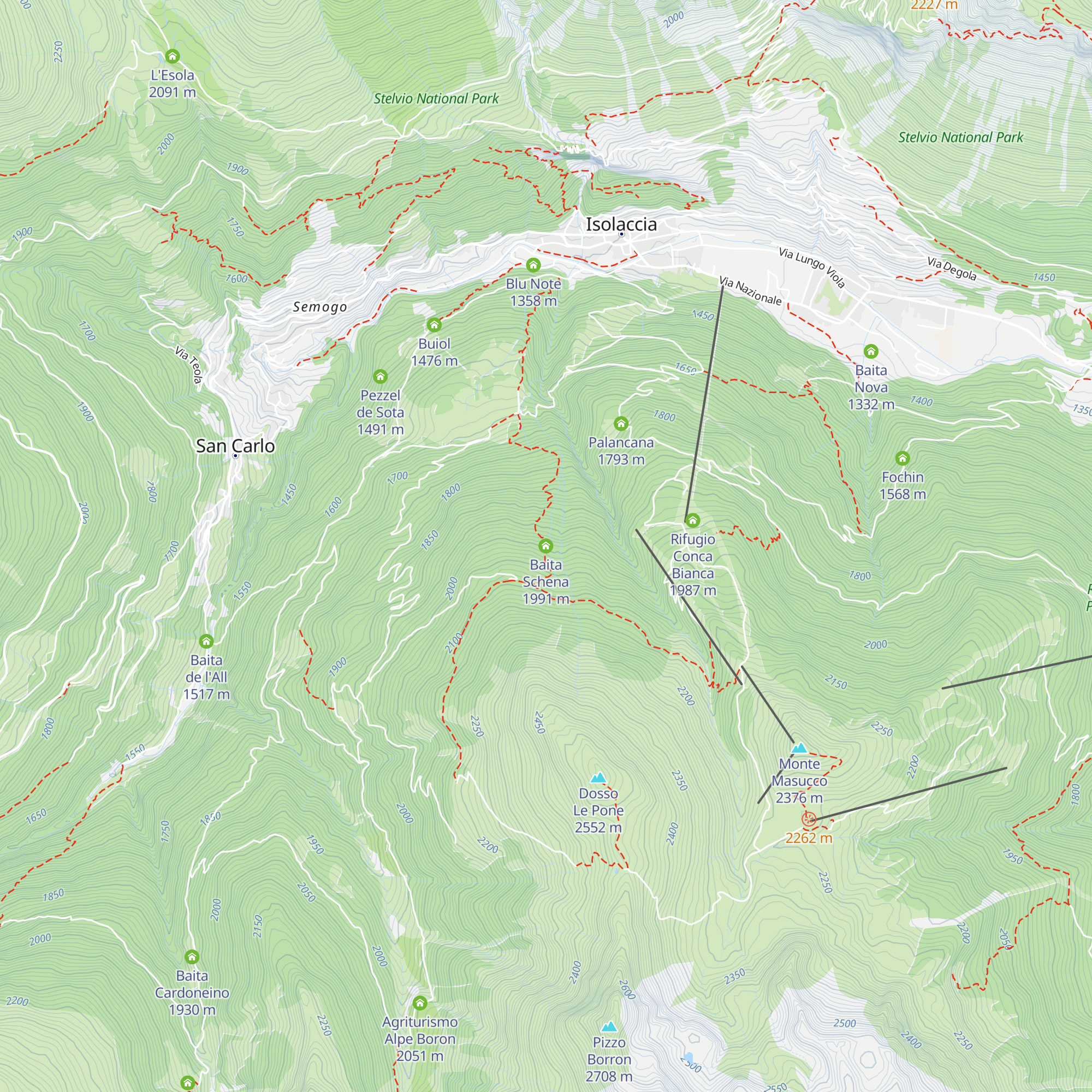 Baita Schena map