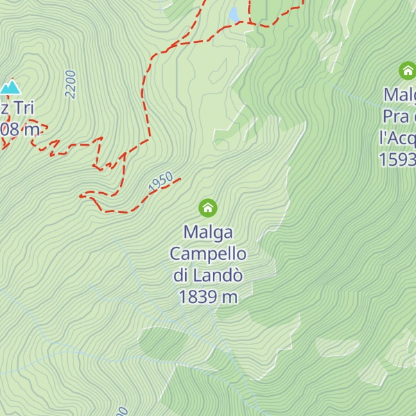 Map of Malga Campello di Landò