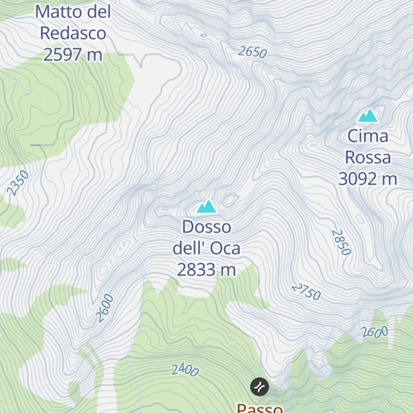 Map of Dosso dell' Oca