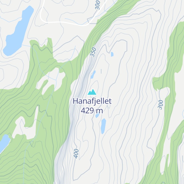Map of Hanafjellet