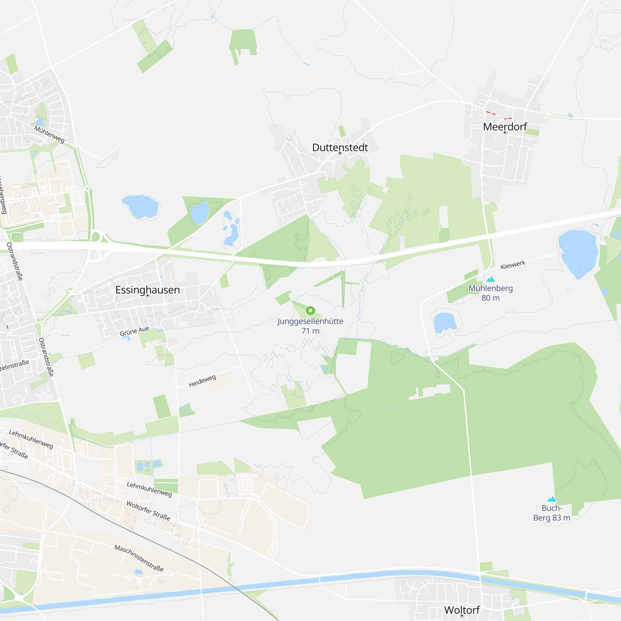 Junggesellenhütte map