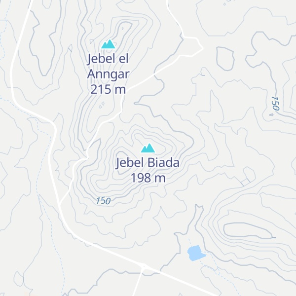 Map of Jebel Biada