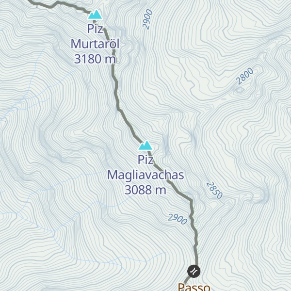 Map of Piz Magliavachas