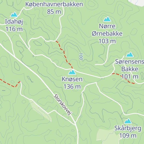 Map of Knøsen