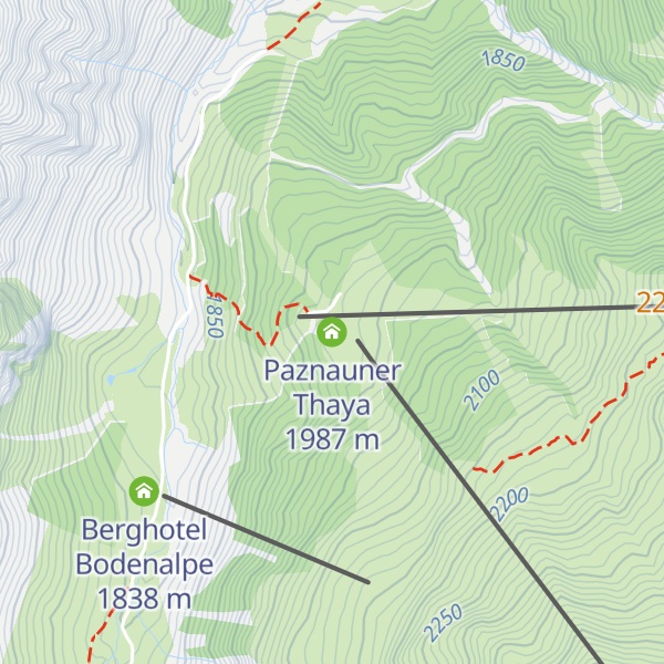 Map of Paznauner Thaya