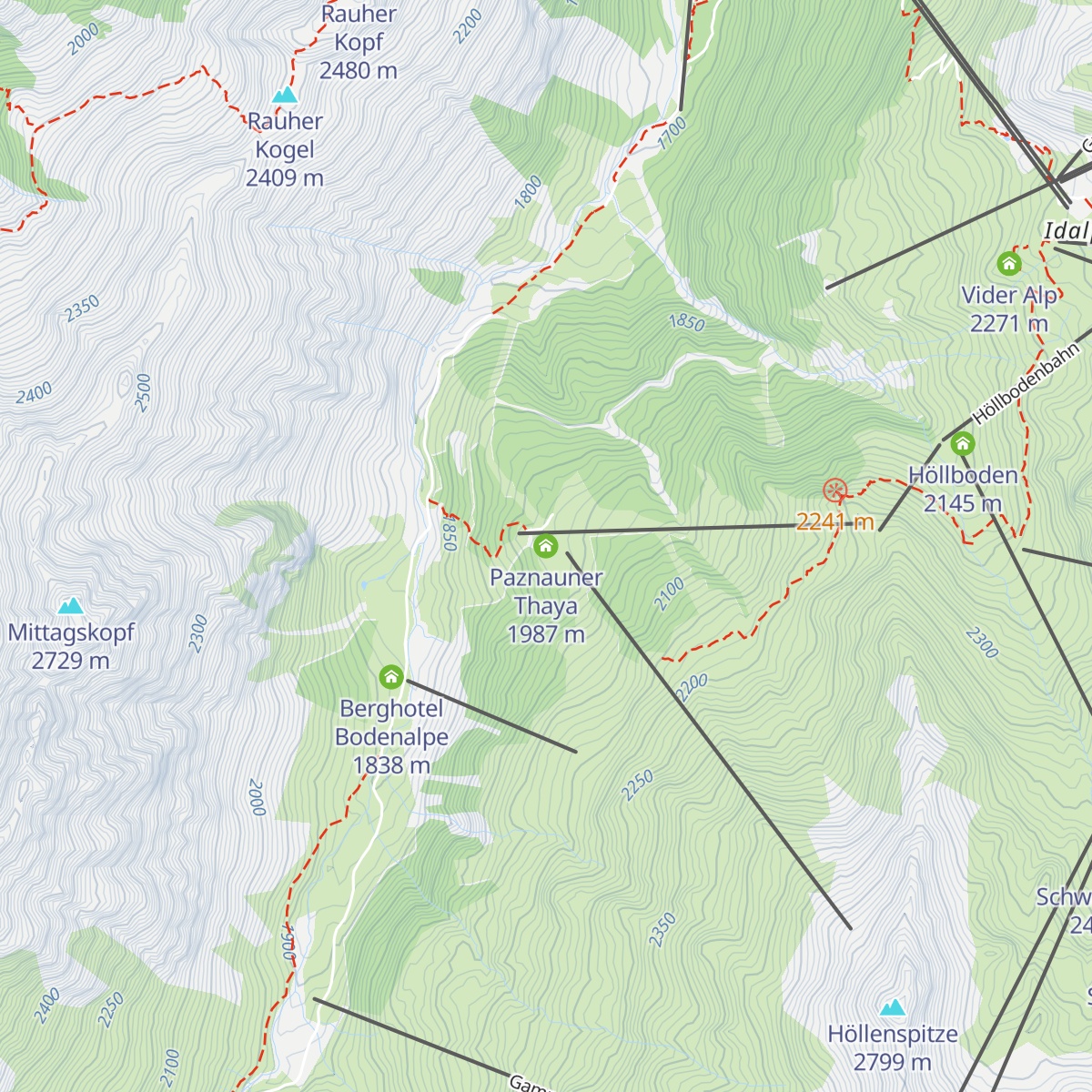 Paznauner Thaya map
