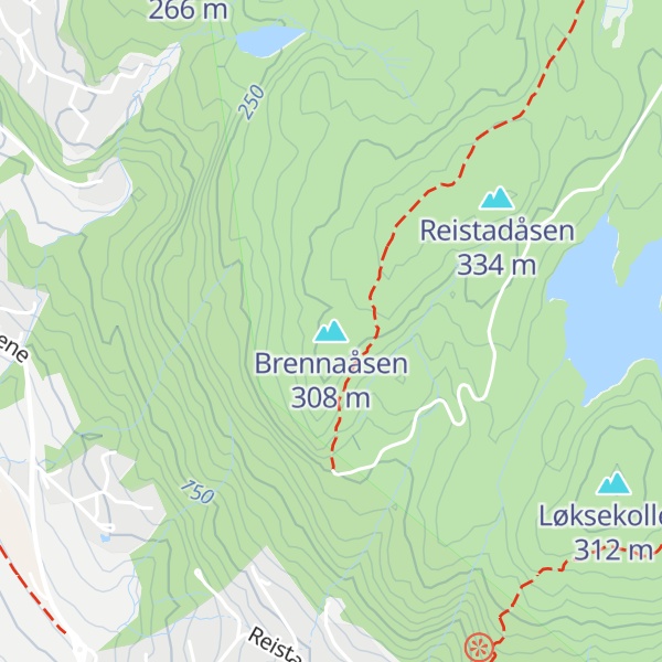 Map of Brennaåsen