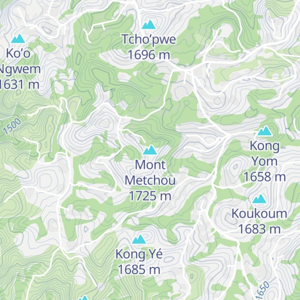 Map of Mont Metchou