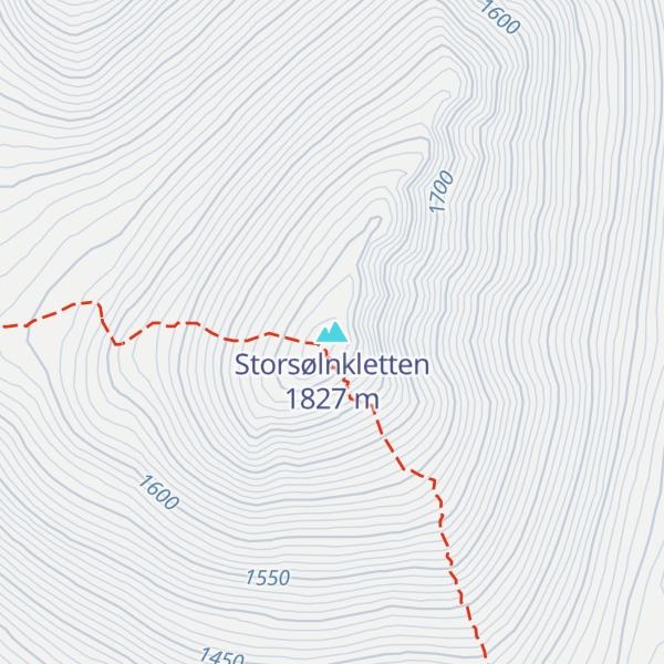 Map of Storsølnkletten