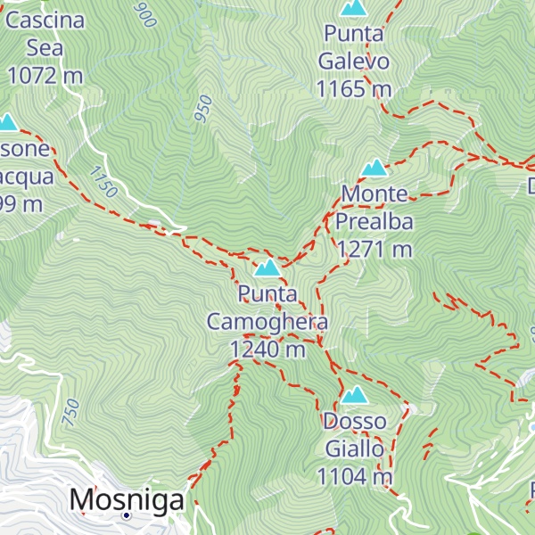 Map of Punta Camoghera