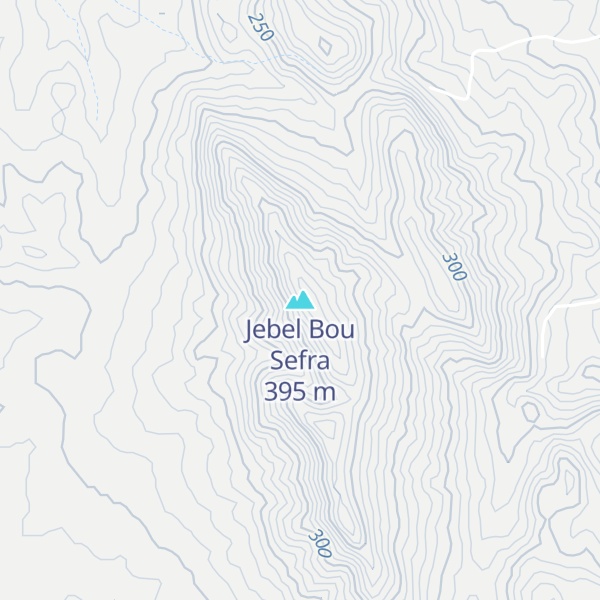 Map of Jebel Bou Sefra