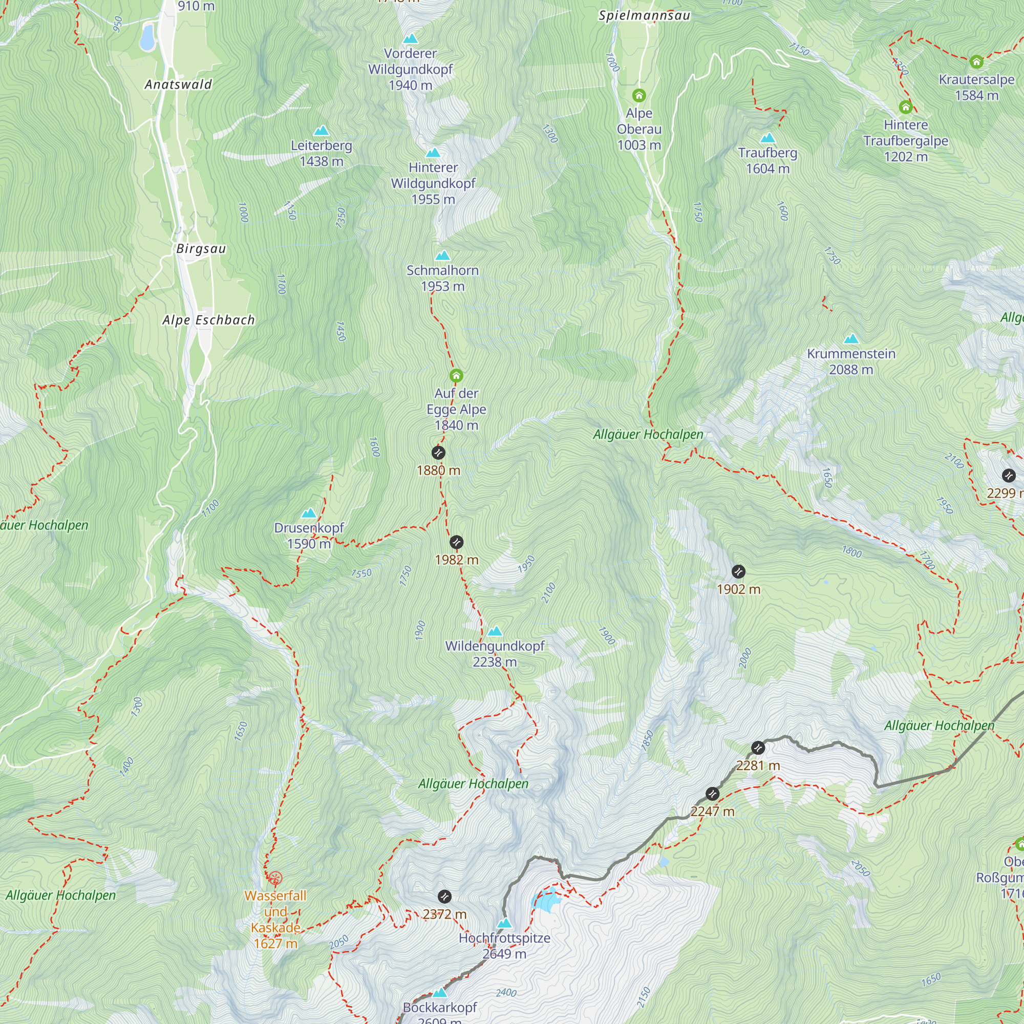 Spätengundalpe map