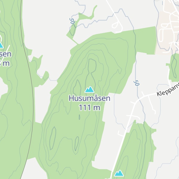 Map of Husumåsen