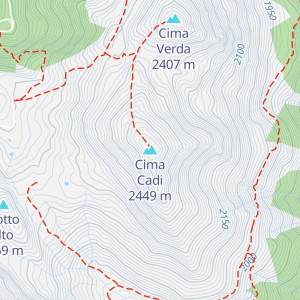 Map of Cima Cadi