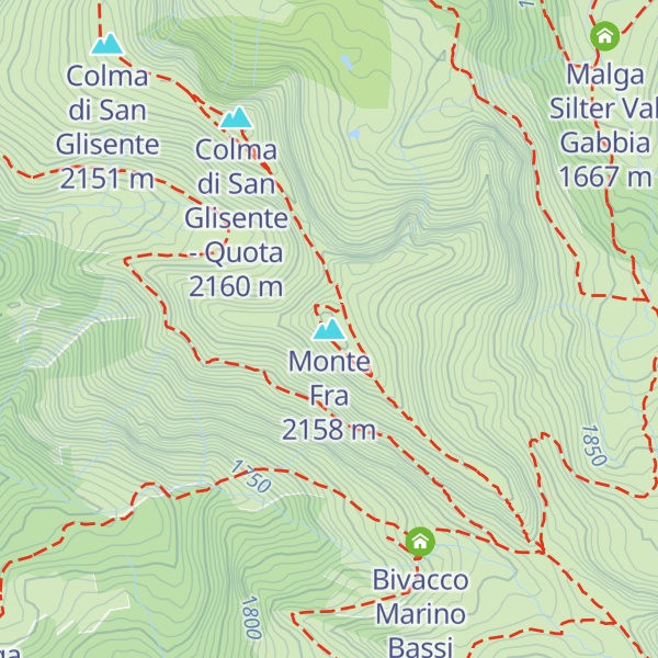 Map of Monte Fra