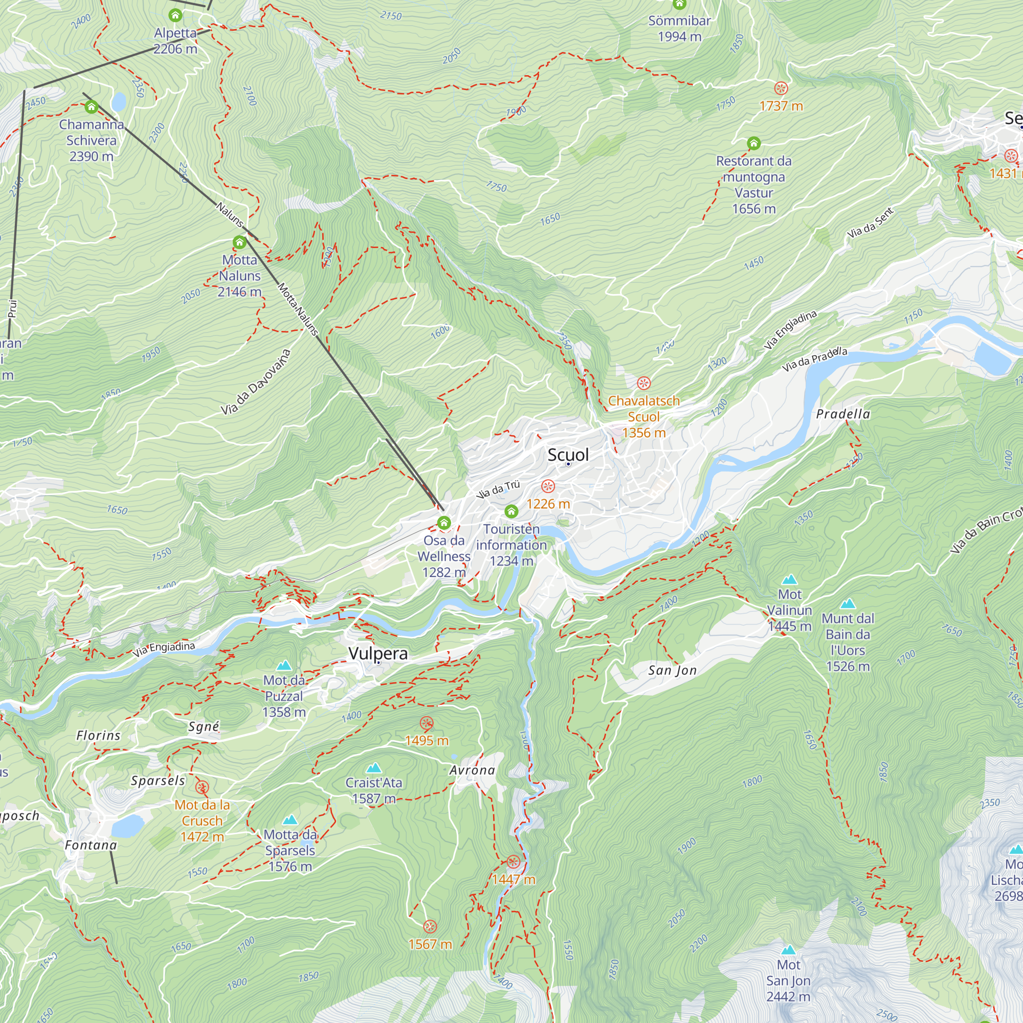 Touristen information map