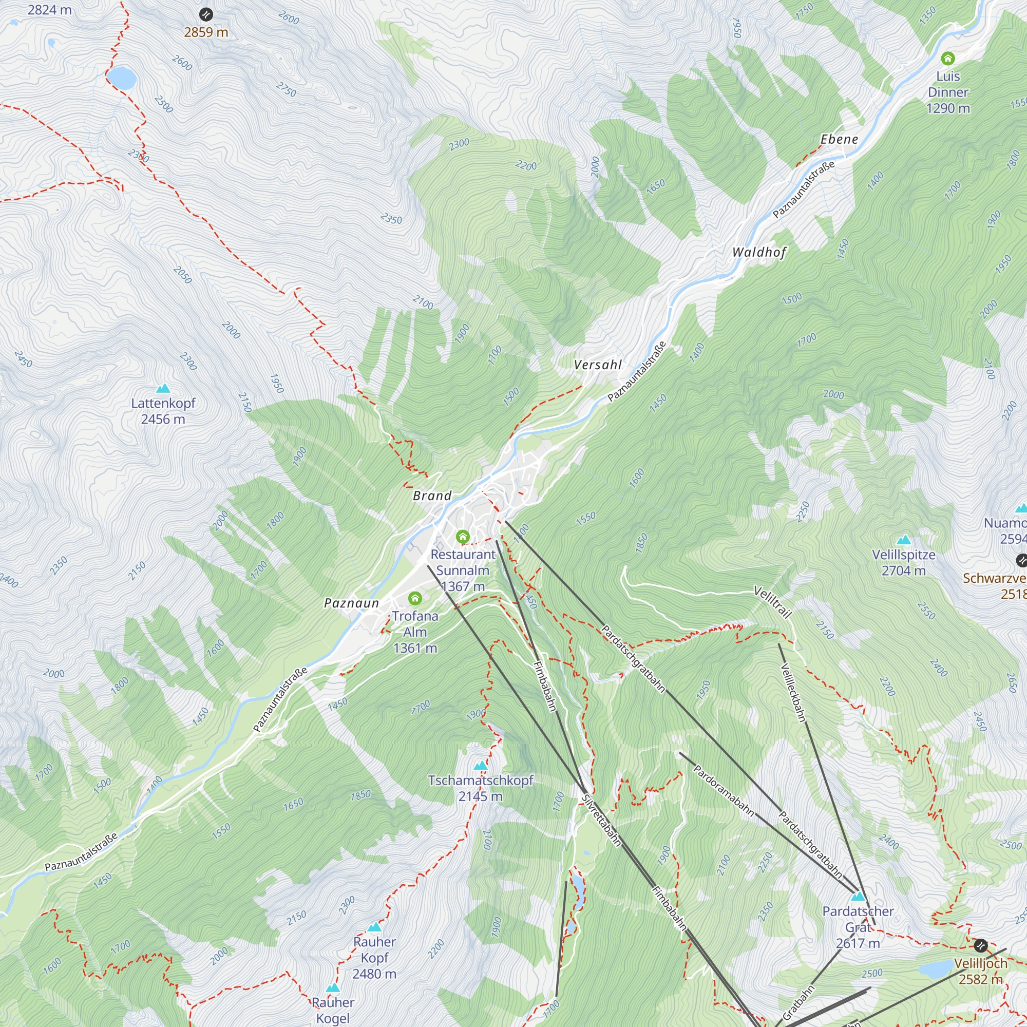 Kitzloch Ischgl map
