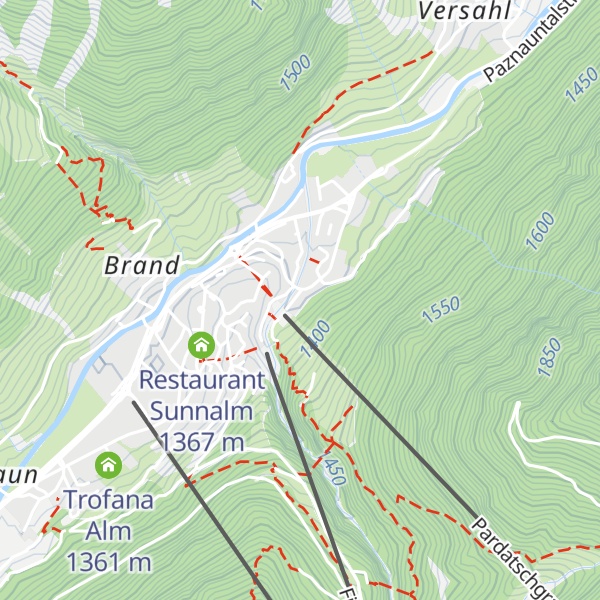 Map of Kitzloch Ischgl