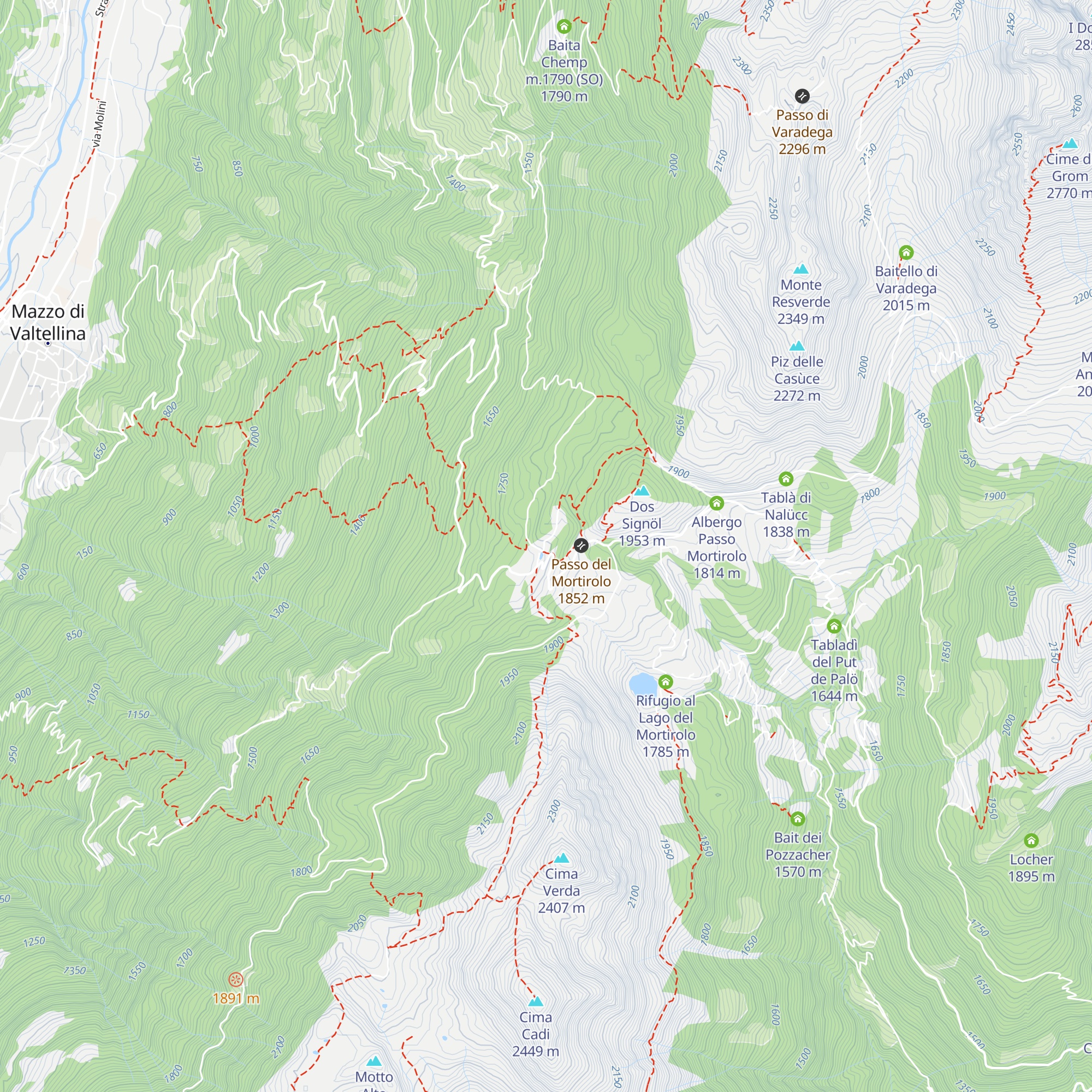Rifugio Antonioli map