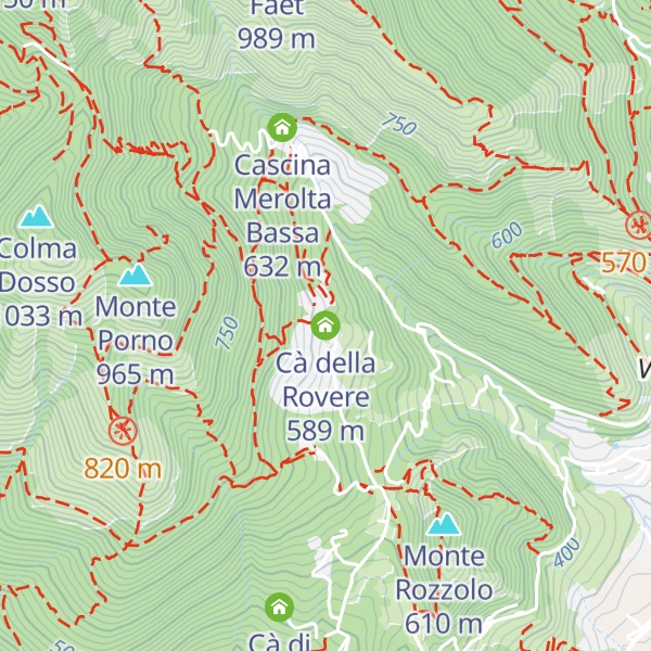 Map of Cà della Rovere