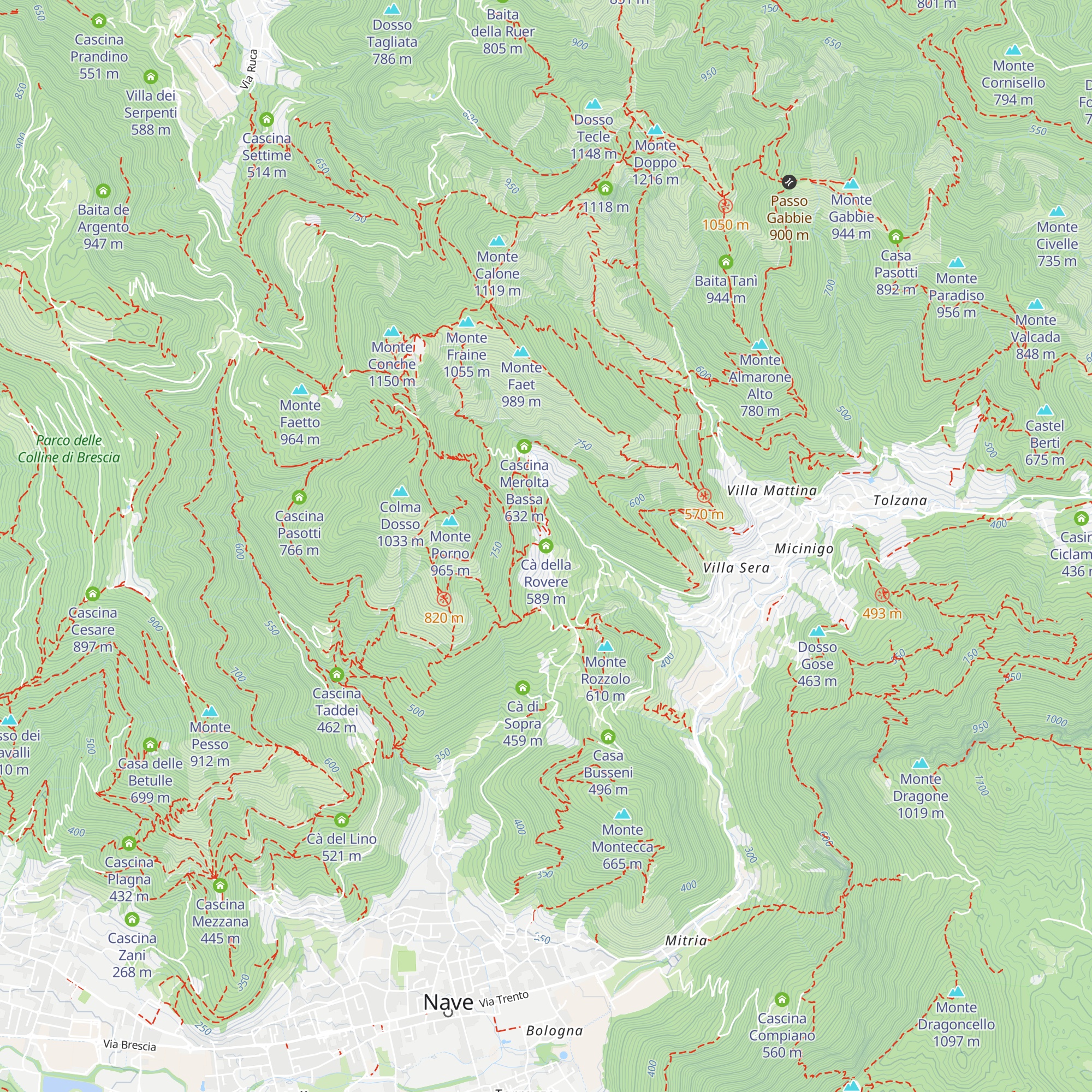 Cà della Rovere map