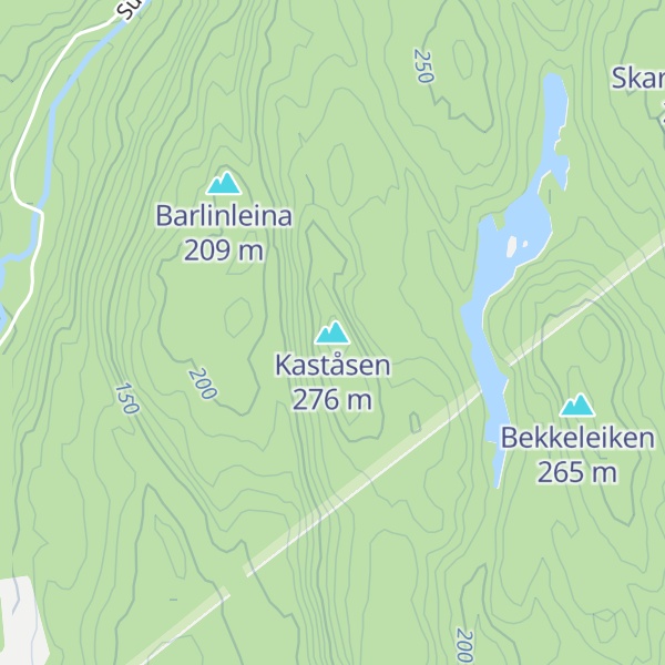 Map of Kaståsen