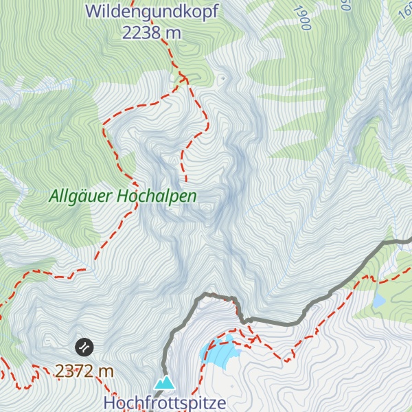 Map of Trettachspitze