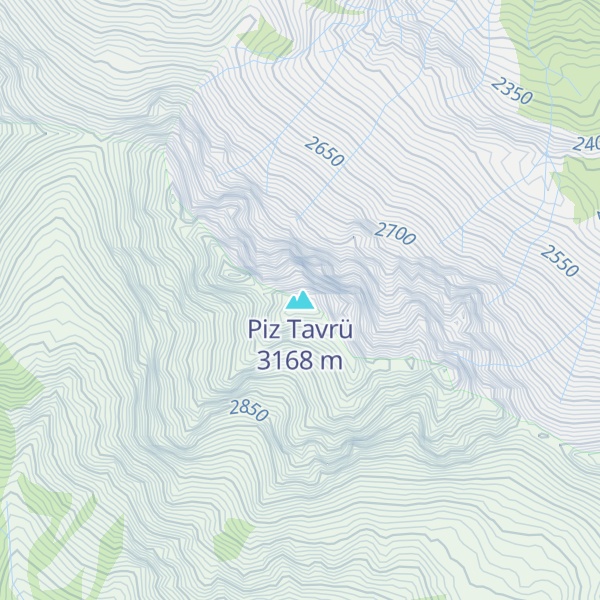 Map of Piz Tavrü
