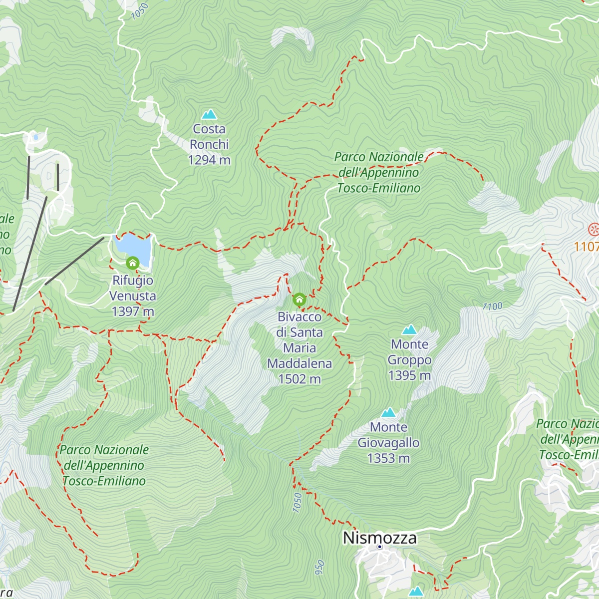 Bivacco di Santa Maria Maddalena map