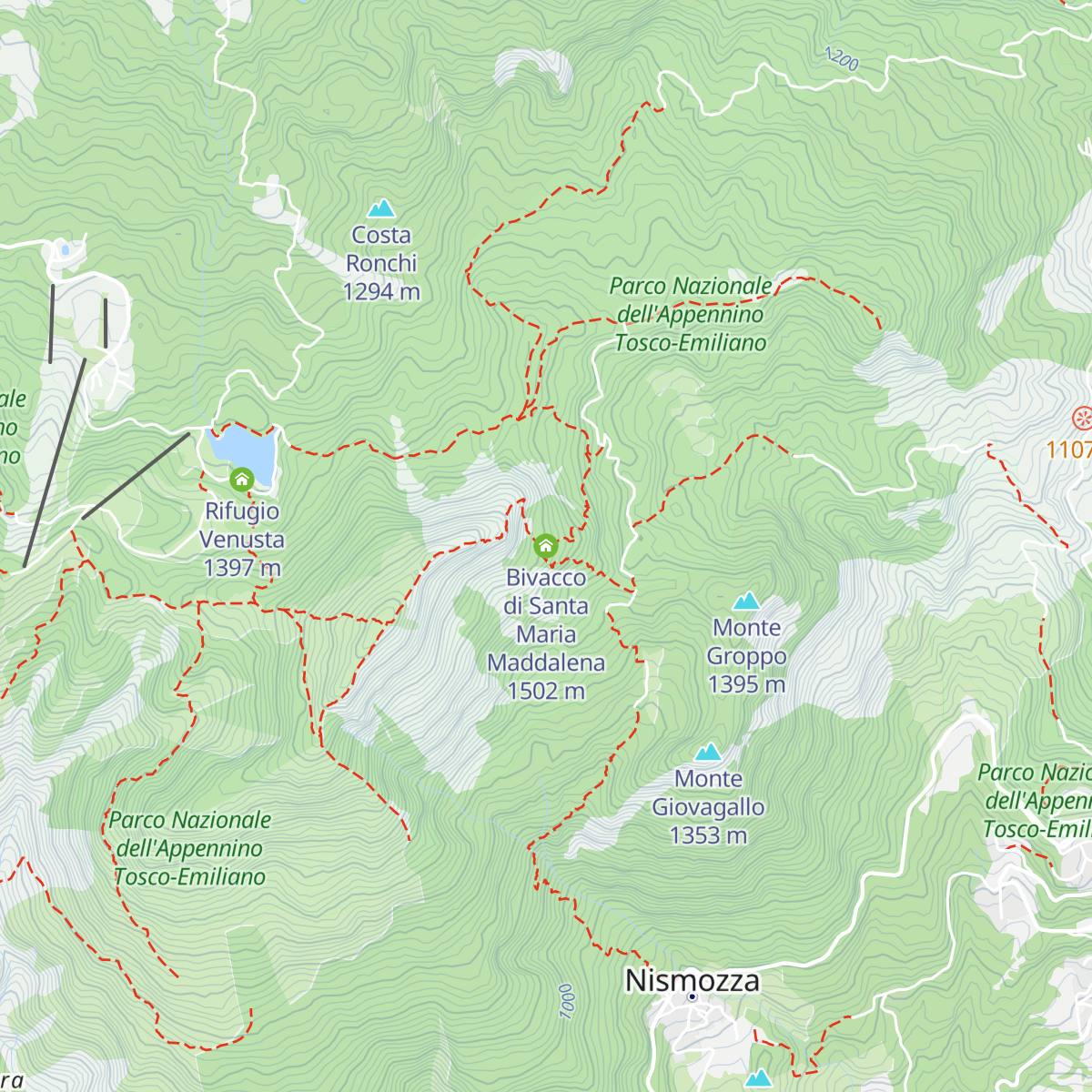 Bivacco di Santa Maria Maddalena map
