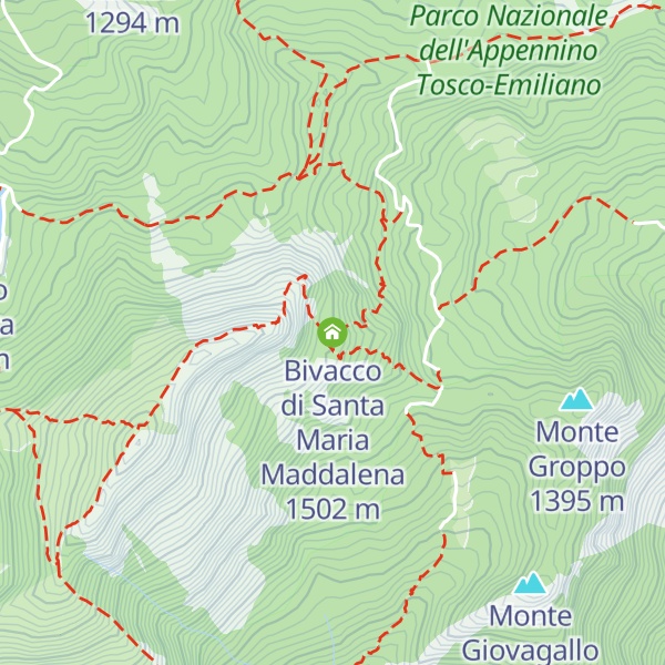 Map of Bivacco di Santa Maria Maddalena