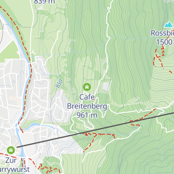 Map of Cafe Breitenberg