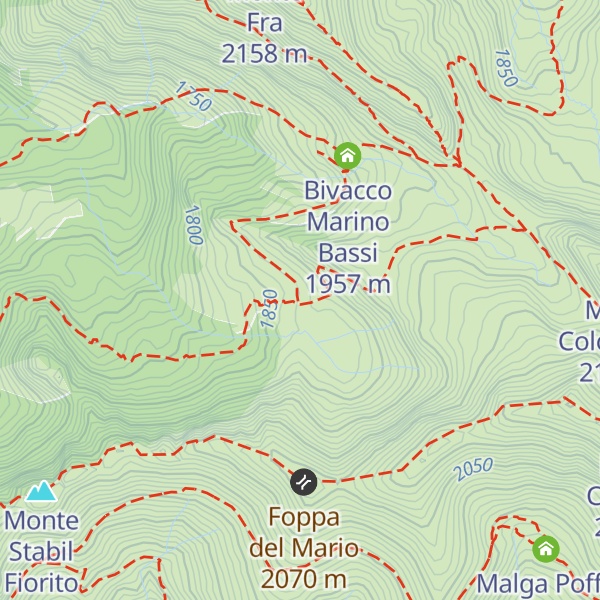 Map of Malga Rosellino