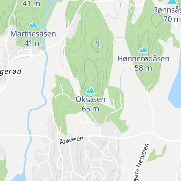 Map of Oksåsen