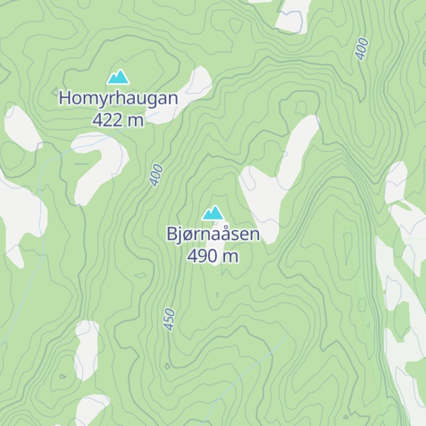 Map of Bjørnaåsen