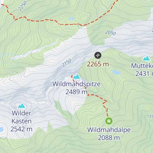 Map of Wildmahdspitze
