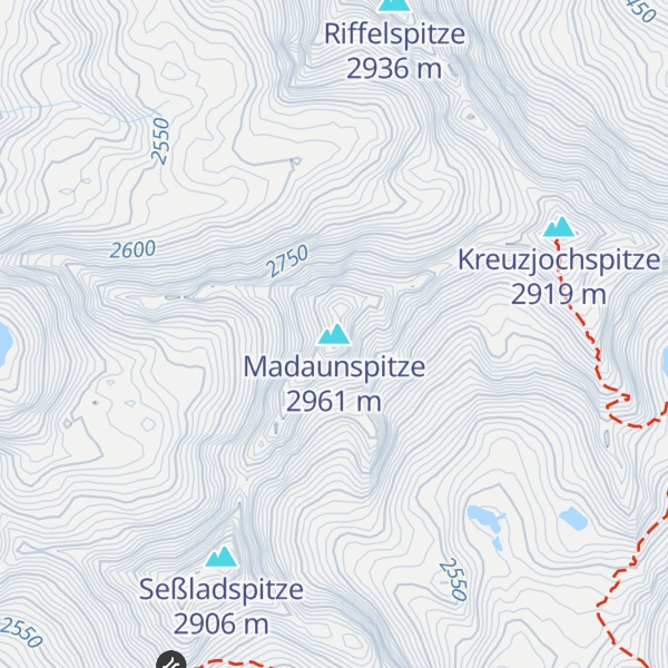 Map of Madaunspitze