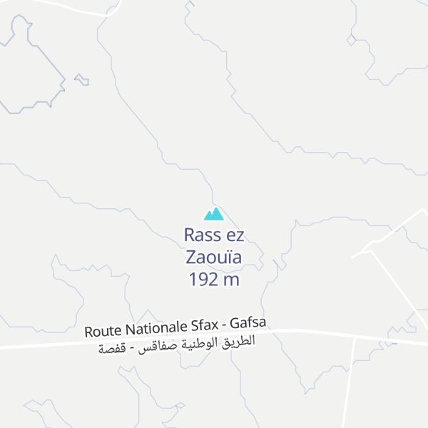 Map of Rass ez Zaouïa